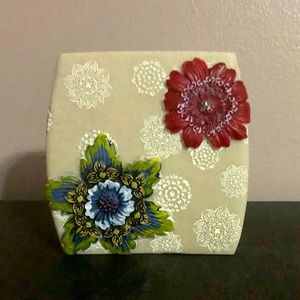 Floral Blossoms Toothbrush Holder, New